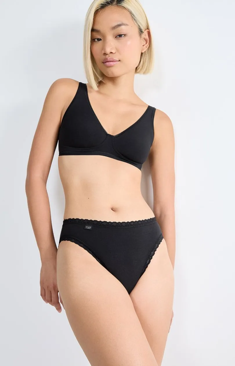 Damskie Sloggi Figi, Stringi, Panty|Figi Bawełniane - figi damskie 24/7 Cotton Lace Tai 10167195-0004
