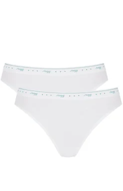 Damskie Sloggi Wielopaki Damskie|Figi Bawełniane - 2-pack figi damskie 24/7 100 Tai 10198072-0003