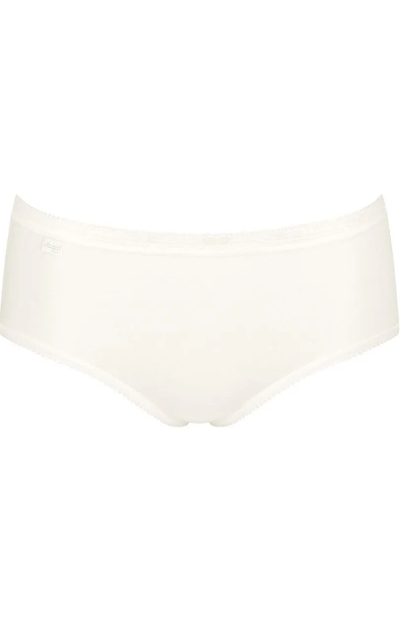 Damskie Sloggi Wielopaki Damskie|Figi Bawełniane - 3-pak figi damskie Basic Midi 10107163-V021
