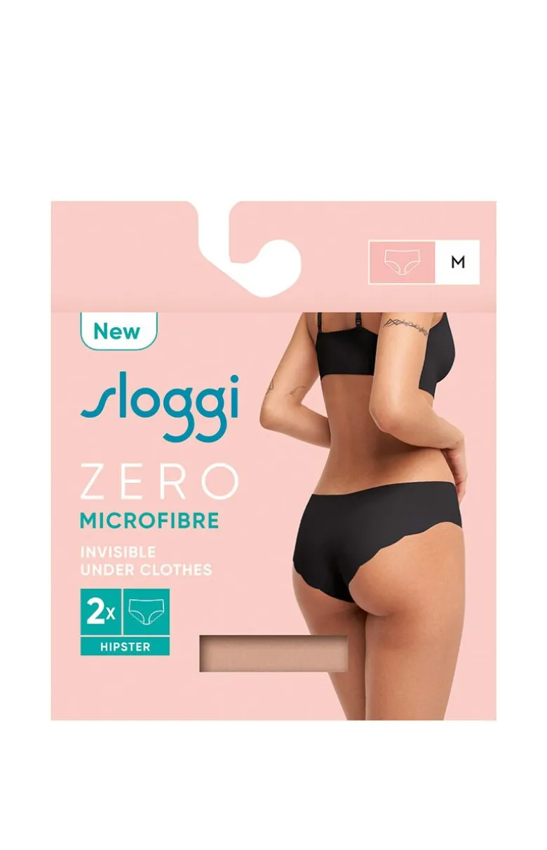 Sloggi 2-pak figi damskie hipster ZERO Microfibre 2.0 10214628-00ME