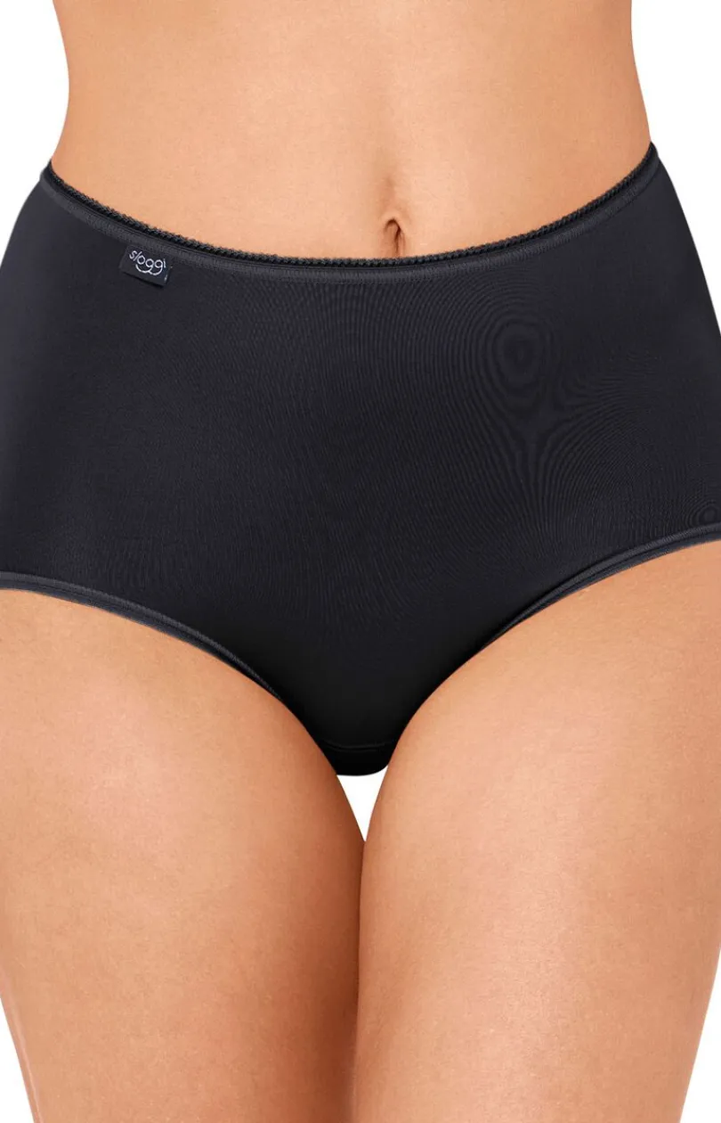 Damskie Sloggi Majtki Z Wysokim Stanem|Wielopaki Damskie - 3-pak figi damskie wysokie 24/7 Microfibre 10180854-0004