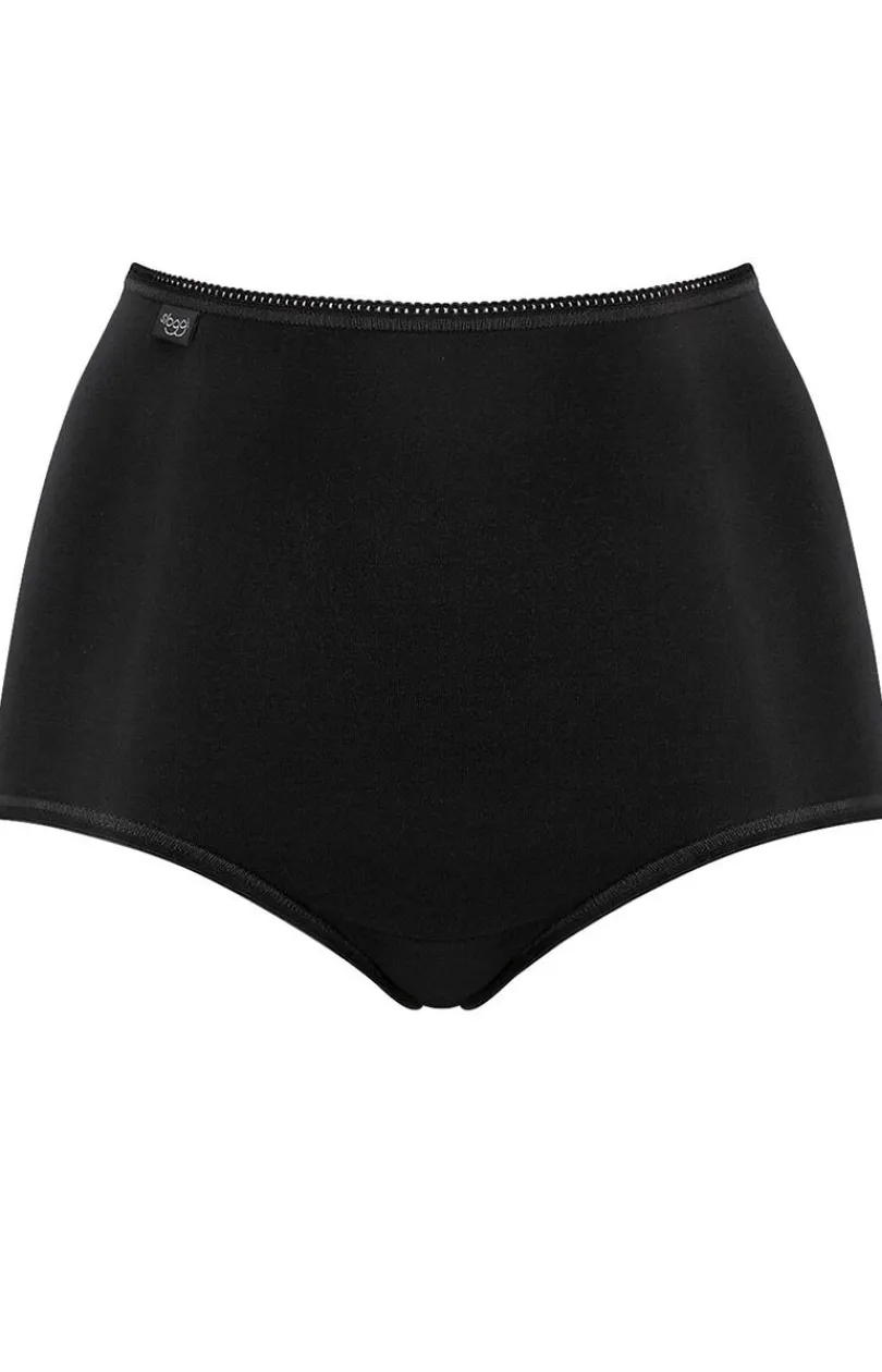 Damskie Sloggi Majtki Z Wysokim Stanem|Wielopaki Damskie - 3-pak figi damskie wysokie 24/7 Microfibre 10180854-0004