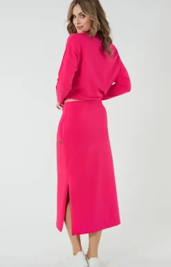 Spódnica damska maxi fuksja Stella