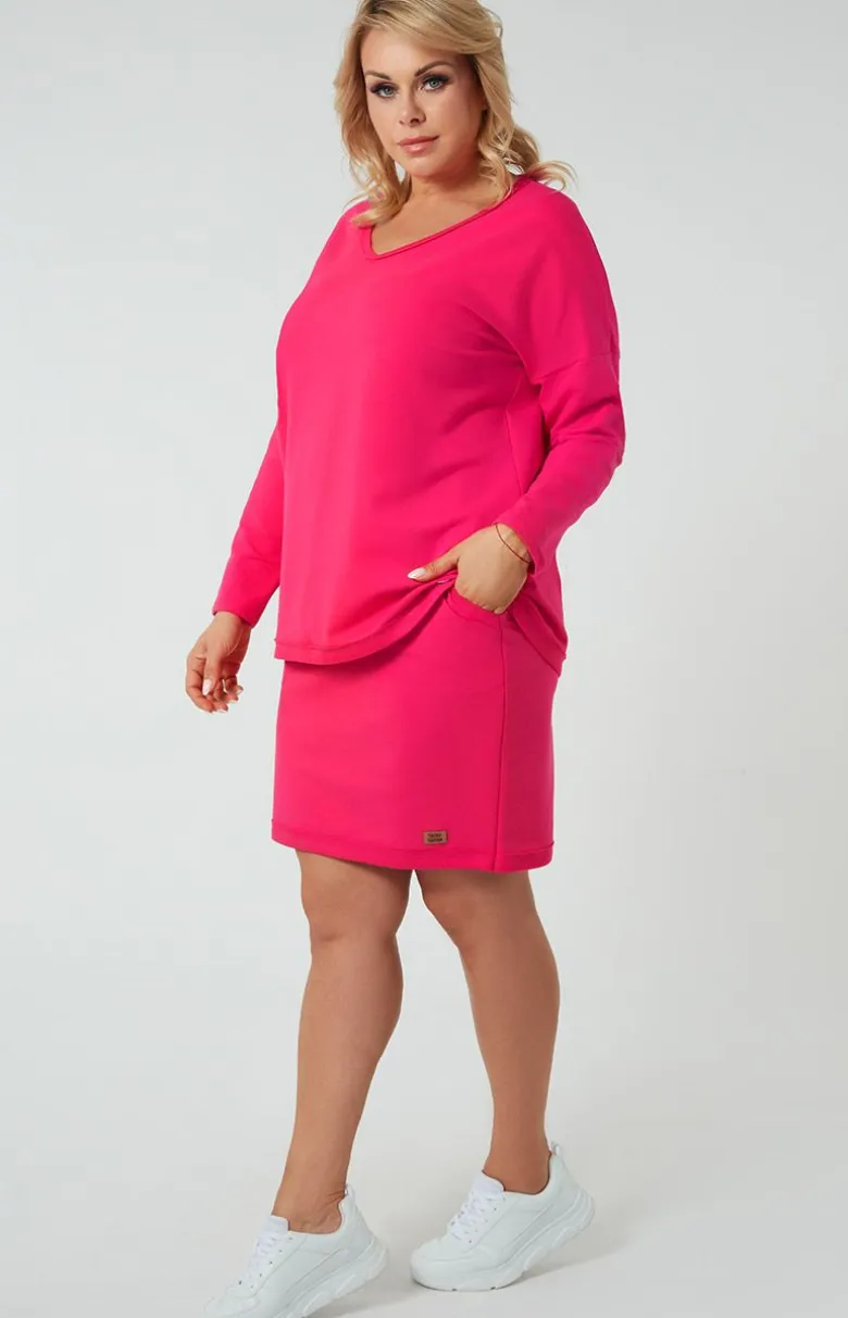 Spódnica damska mini fuksja Stella