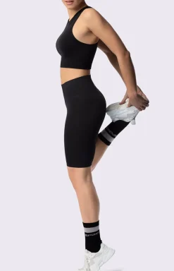 Damskie Spaio Legginsy|Kolarki Damskie - podenki dakie czarne portowe bikery Fex Innergy