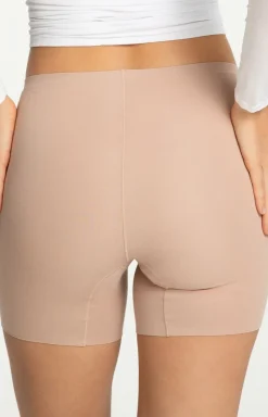 Damskie Julimex Bielizna Plus Size|Legginsy Damskie - podenki dakie koarki beżowe Cotton ood Beruda hort