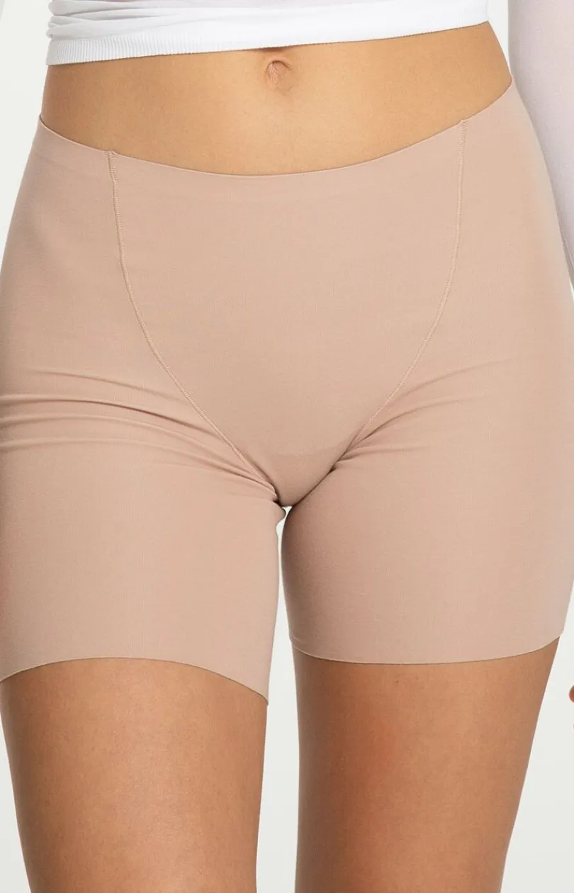 Damskie Julimex Bielizna Plus Size|Legginsy Damskie - podenki dakie koarki beżowe Cotton ood Beruda hort
