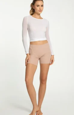 Damskie Julimex Bielizna Plus Size|Legginsy Damskie - podenki dakie koarki beżowe Cotton ood Beruda hort
