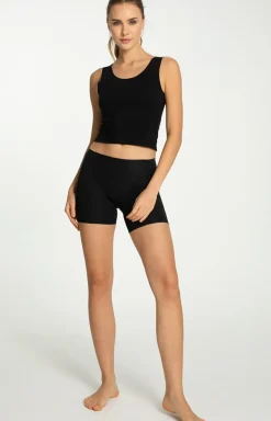 Damskie Julimex Legginsy|Kolarki Damskie - podenki dakie koarki czarne Cotton ood Beruda hort