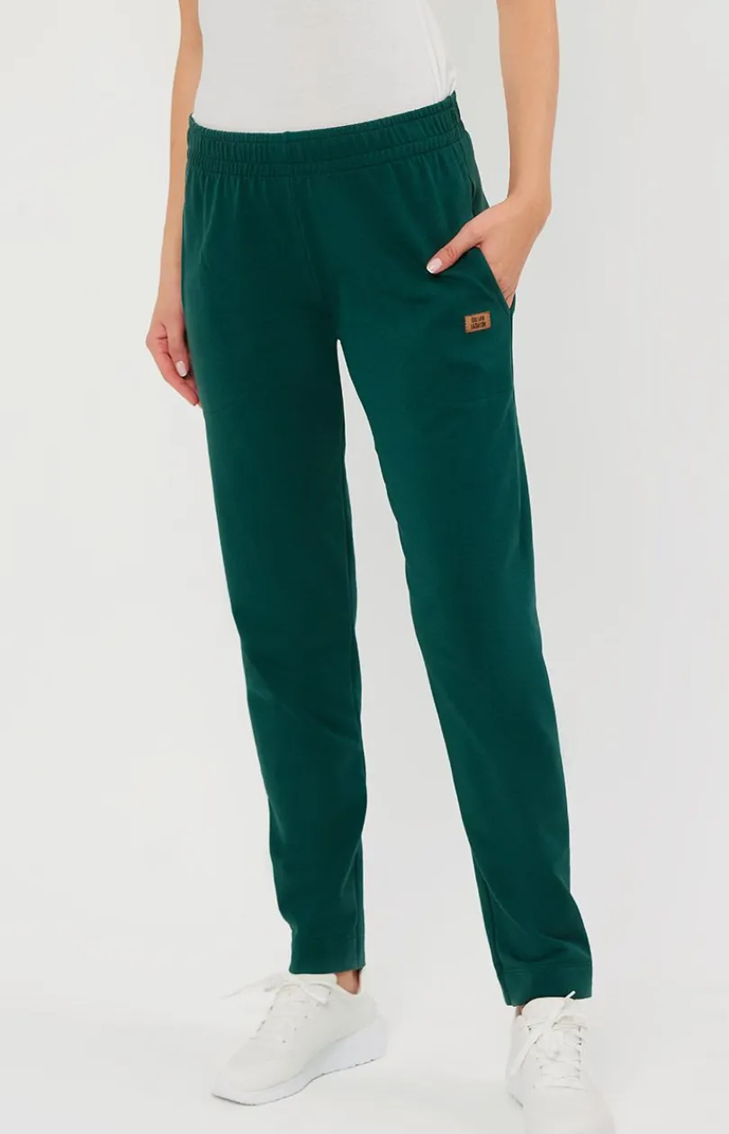 Italian Fashion Moda|Bielizna Homewear - podnie dakie dreowe długie cienozieone ago