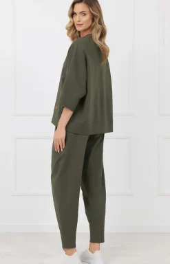 Damskie Italian Fashion Bielizna Homewear|Piżamy Damskie - podnie dreowe dakie Kaori