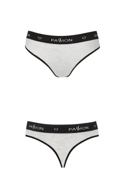 Sportowe szorto-stringi damskie szare PS008