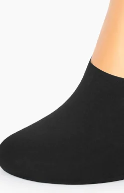 Stopki damskie bawełniane czarne z silikonem Discreet Marilyn