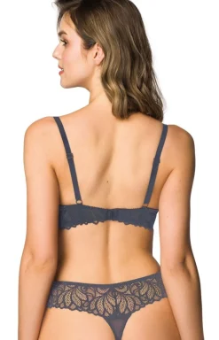 Stringi damskie koronkowe szare Nerine S-3931/4