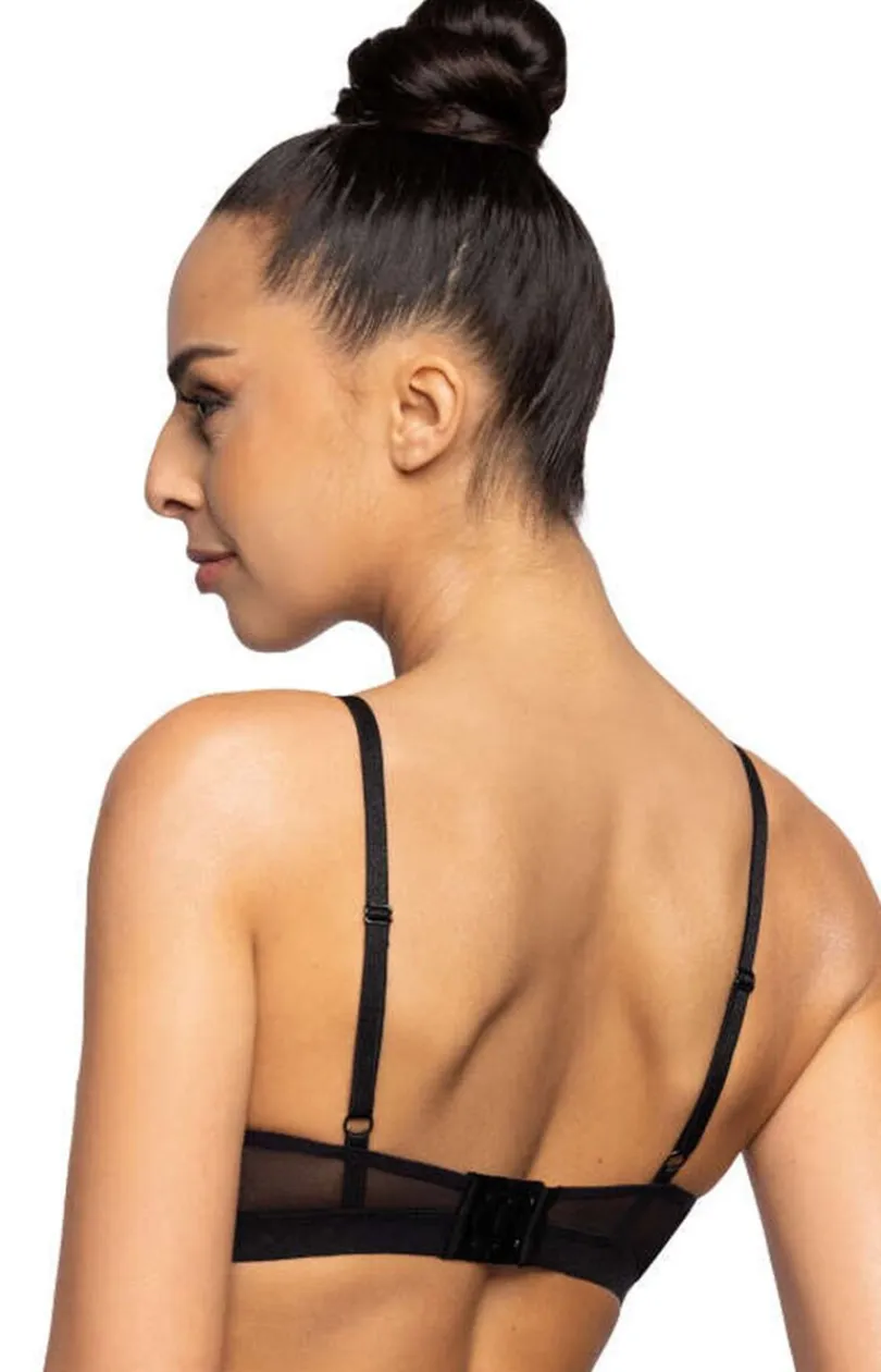 Damskie Mat Figi, Stringi, Panty|Stringi Damskie - Stringi z wysokim stanem czarne Aggie S-0193/4/1