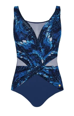 Damskie Self Stroje Kąpielowe Jednoczęściowe|Bielizna Plus Size - Strój kąpielowy jednoczęściowy S 1006 V1AD5 Adriatic 5