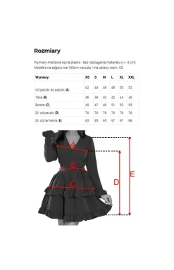 Numoco Moda - ukienka z kopertowym dekoltem w kwiaty 479-8 NINA