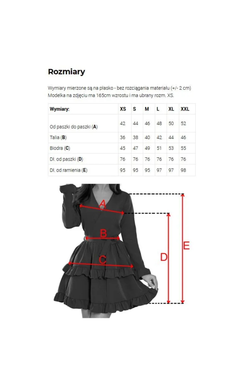 Numoco Moda - ukienka z kopertowym dekoltem w kwiaty 479-8 NINA