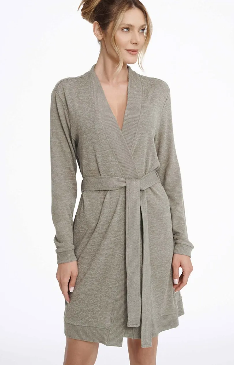 Damskie Esotiq Szlafroki I Peniuary|Bielizna Homewear - zlafrok damki kardigan Move 41133-97X