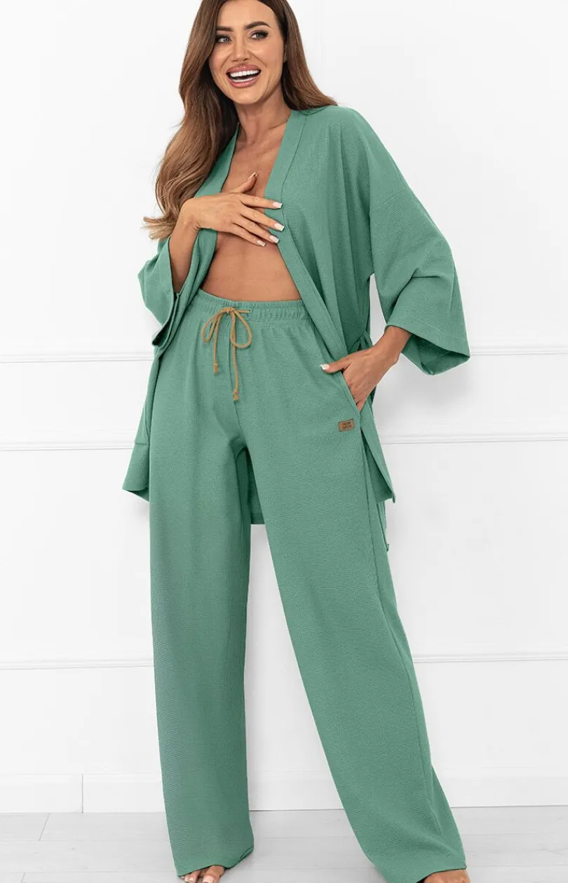 Damskie Italian Fashion Szlafroki I Peniuary|Szlafroki Damskie - zafrok daki kiono z rękawe 3/4 Bono