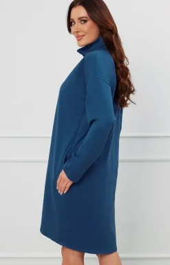 Damskie Italian Fashion Szlafroki I Peniuary|Bielizna Homewear - zafrok daki na uwak z długi rękawe Grafi