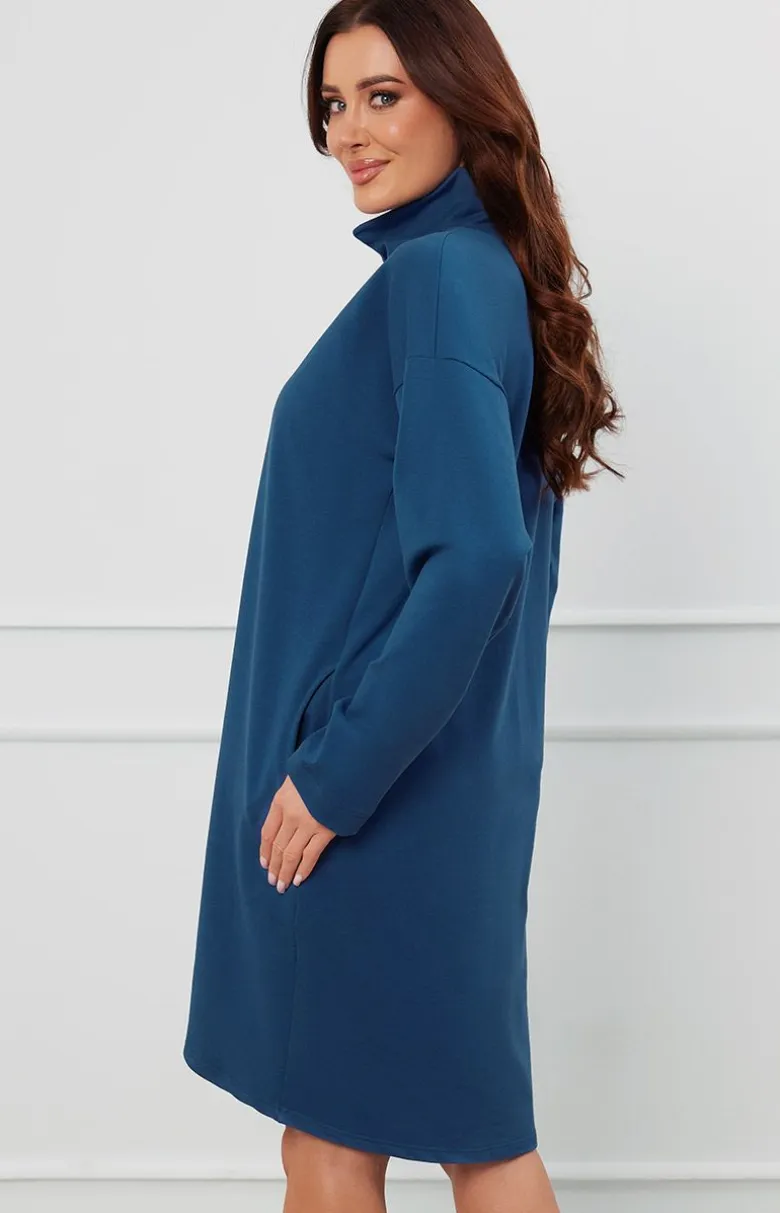 Damskie Italian Fashion Szlafroki I Peniuary|Bielizna Homewear - zafrok daki na uwak z długi rękawe Grafi