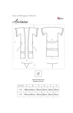Szlafrok damski satynowy Aresmina LC 90564