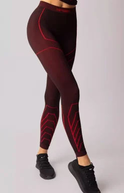Damskie Spaio Legginsy|Legginsy Damskie - Teroaktywne egginy dakie czarno-zare Rapid