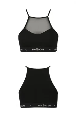 Top biustonosz sportowy czarny PS006