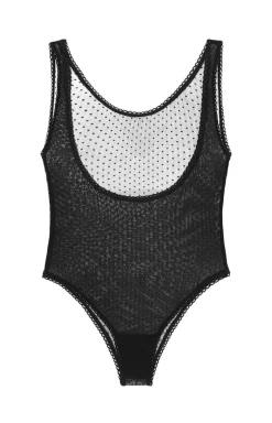 Transparentne body damskie w kropeczki Madison