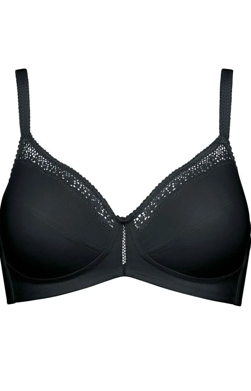 Triumph Biustonosze Miękkie|Biustonosz Duże Rozmiary - biustonosz miękki soft Cotton Beauty 10094814-0004