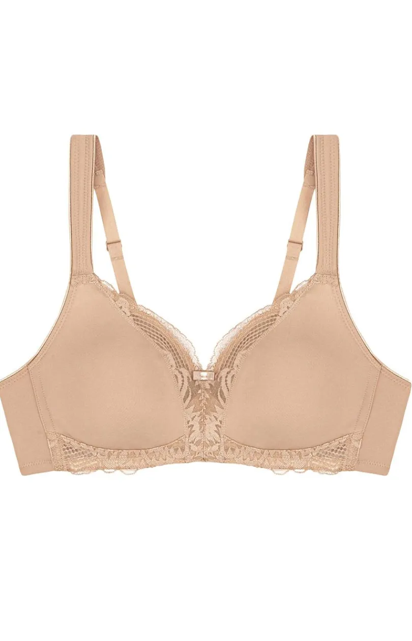 Triumph Biustonosz Bez Fiszbin|Bielizna Plus Size - biustonosz modelujący Modern Lace+Cotton 10207539-00EP