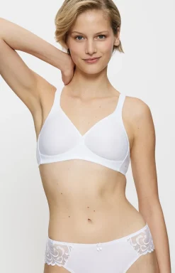 Triumph Biustonosz Bez Fiszbin - biustonosz soft bezfiszbinowy Modern Soft+Cotton 10186008-0003