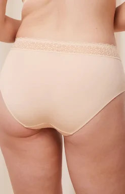 Triumph figi damskie z wysokim stanem kremowe Feel of Modal 10214399