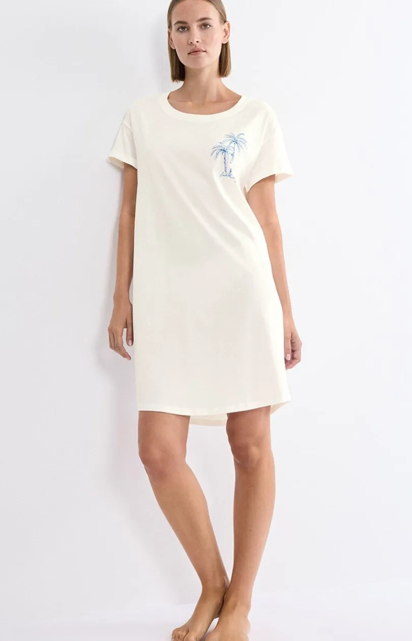Damskie Triumph Koszule Nocne|Koszule Nocne Damskie - koszula nocna damska na krótki rękaw NIGHTDRESSES 10221117-00GZ