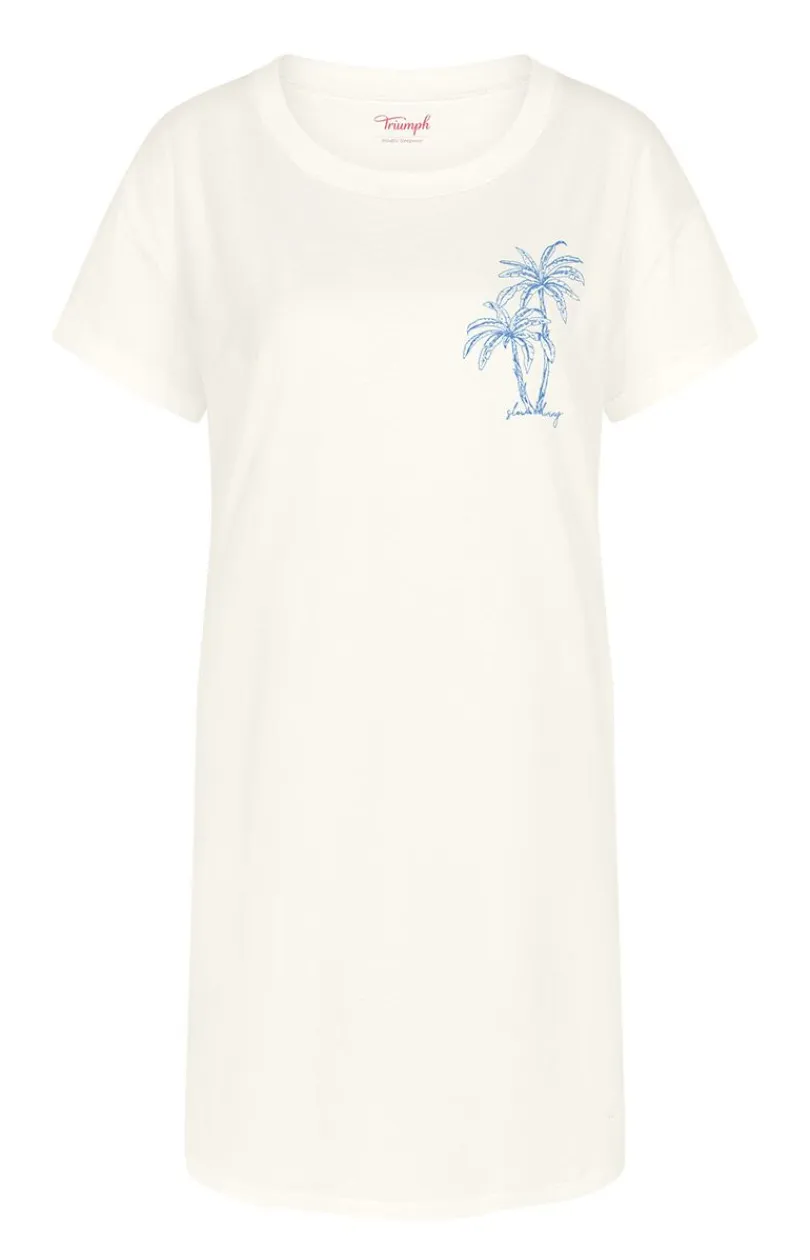 Damskie Triumph Koszule Nocne|Koszule Nocne Damskie - koszula nocna damska na krótki rękaw NIGHTDRESSES 10221117-00GZ