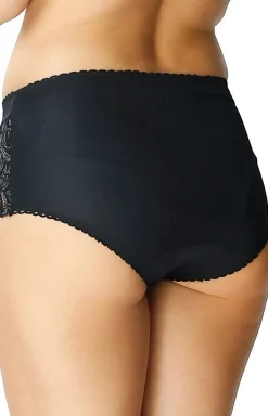 Damskie Mewa Figi, Stringi, Panty|Figi Damskie - Wygodne figi damskie z wysokim stanem czarne Jola