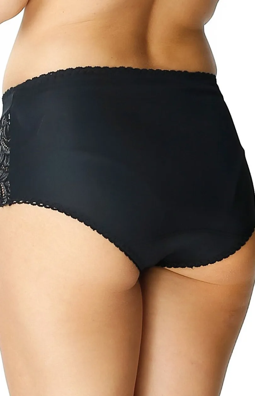 Damskie Mewa Figi, Stringi, Panty|Figi Damskie - Wygodne figi damskie z wysokim stanem czarne Jola