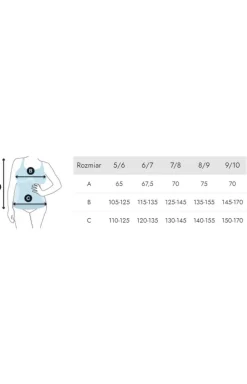 Wyszczuplająca koszulka damska plus size czarna Smoothwear
