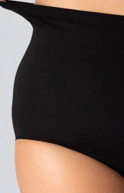 Wyszczuplające majtki z wysokim stanem czarne Smoothwear