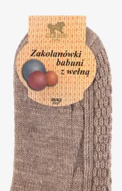 Damskie Cerber Skarpetki|Długie Skarpetki - Zakolanówki damskie beżowe