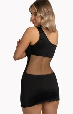 Zmysłowa czarna sukienka plus size Karen dress