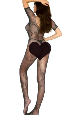 Zmysłowy czarny bodystocking 2069