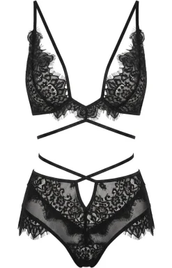 LivCo Corsetti Fashion Koszulki|Komplety Bielizny - Zmysłowy koronkowy komplet z paseczkami Drezna